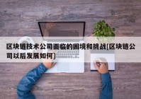 区块链技术公司面临的困境和挑战[区块链公司以后发展如何]